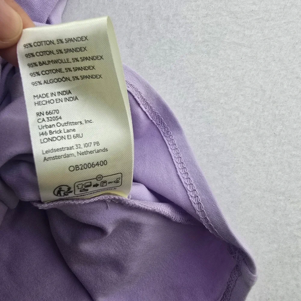 Maeve Anthropologie -1635 NWT Lavender Ruffle One Shoulder Top Lavander Large